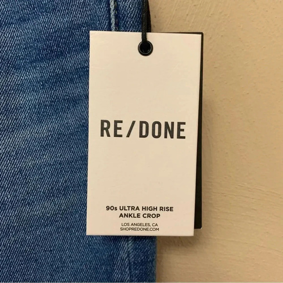 RE/DONE 90s Ultra High Rise Ankle Crop Jeans - Picture 13 of 14